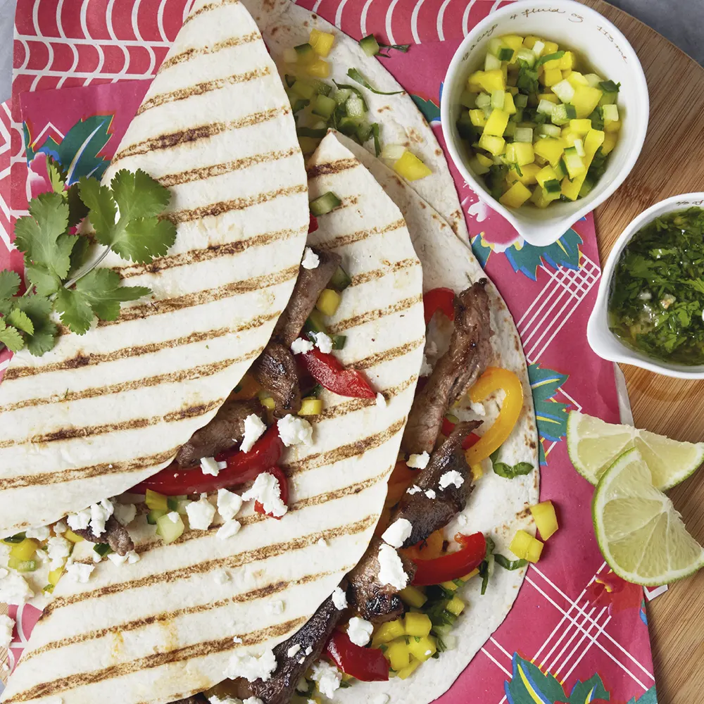 FAJITAS_DE_STEAK_MARINE_AU_CITRON_SAUCE_CHIMICHURRI