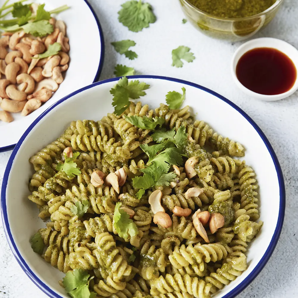 Pâtes au Pesto DE_CORIANDRE_NOIX_DE_CAJOU