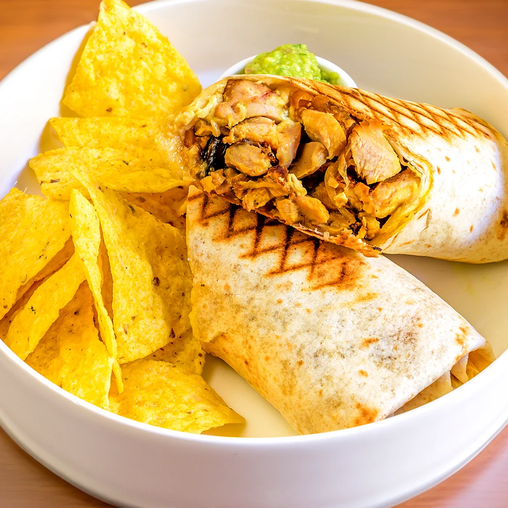 Wraps poulet curry