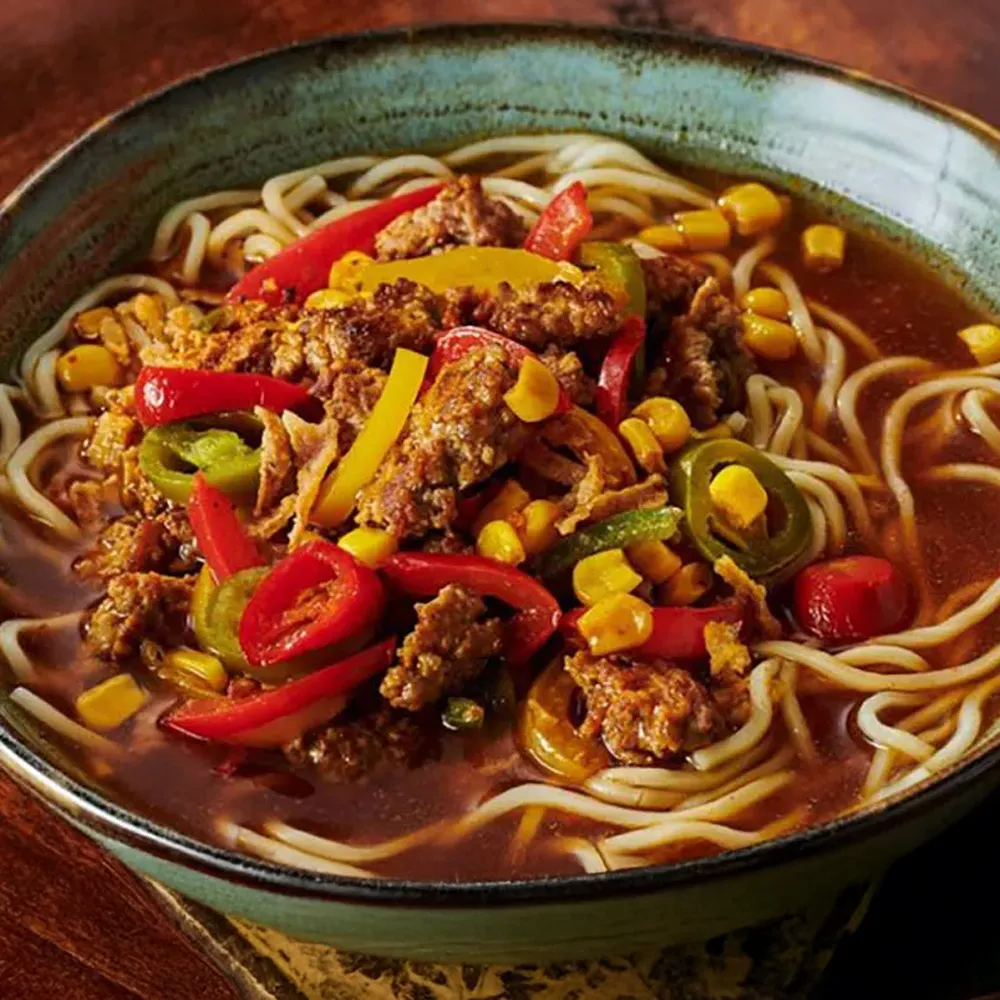 Ramen épicés à la viande hachée