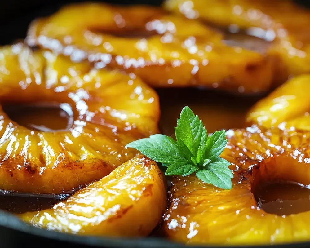 Ananas Rôti au Caramel