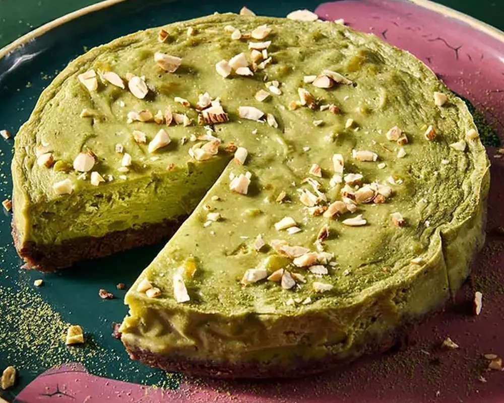 Cheesecake au matcha