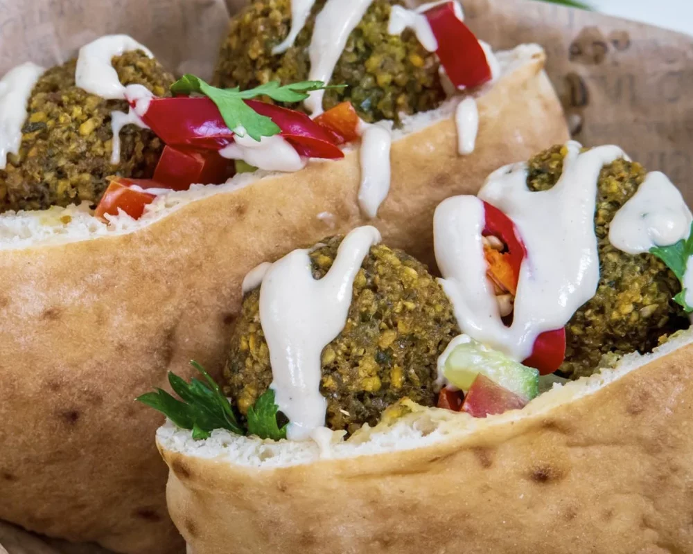 Pitas de falafels CHOU_TAHINI