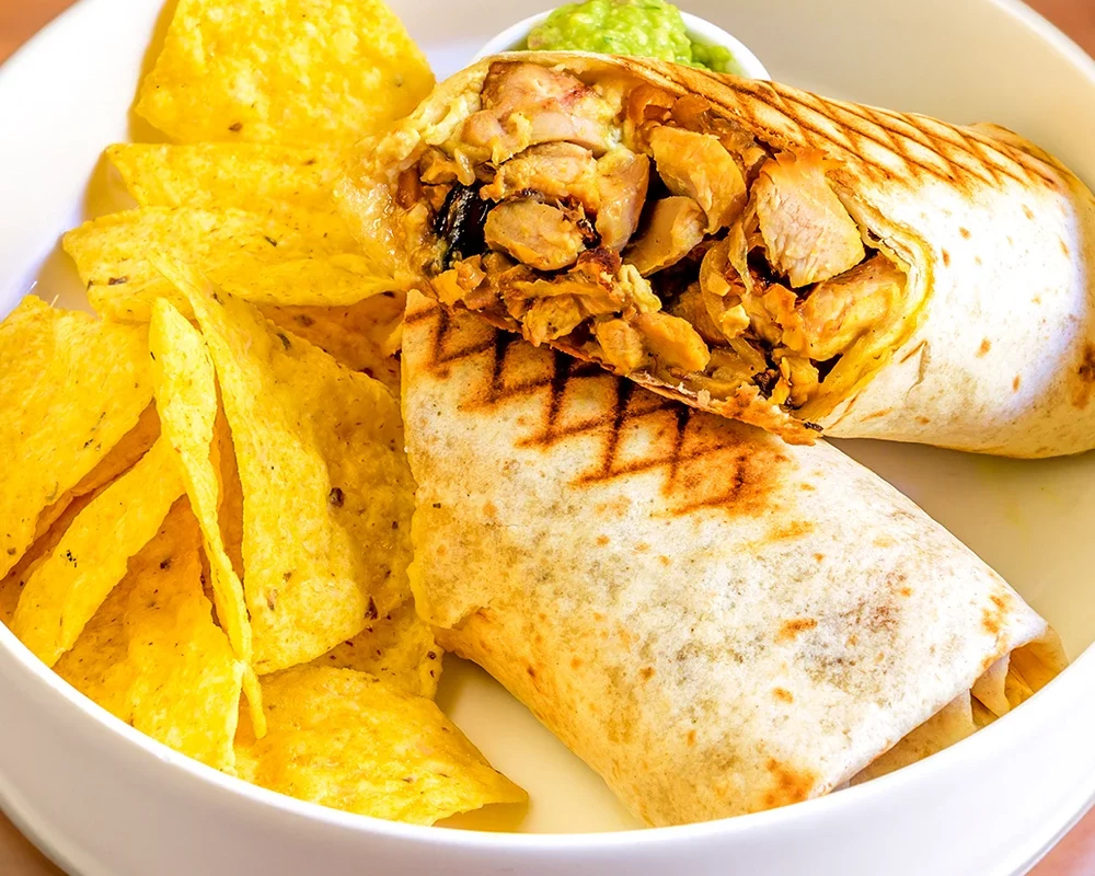 Wraps poulet curry